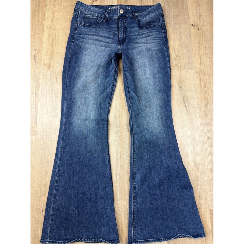 American Eagle Outfitters Dark Blue Flare Jeans